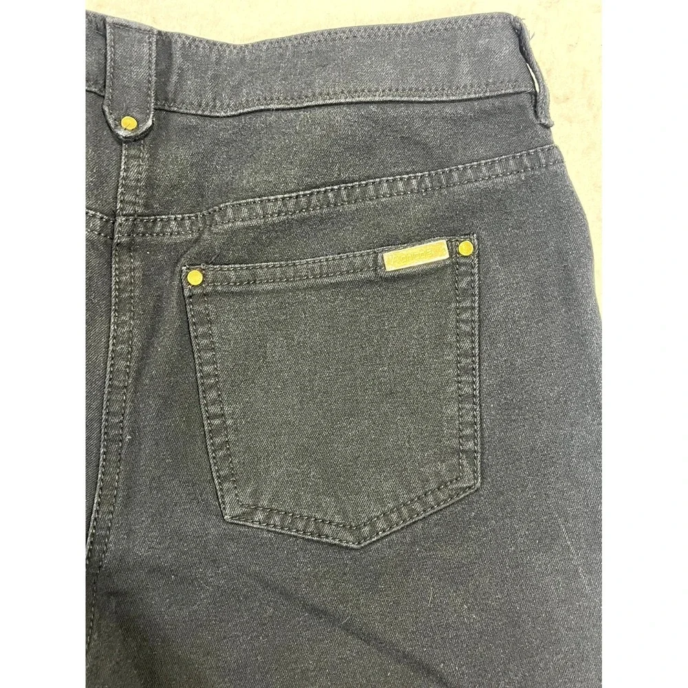 Chicos Bermuda Shorts Womens 00 Black Cotton Stretch Low Rise Casual‎ Wear
